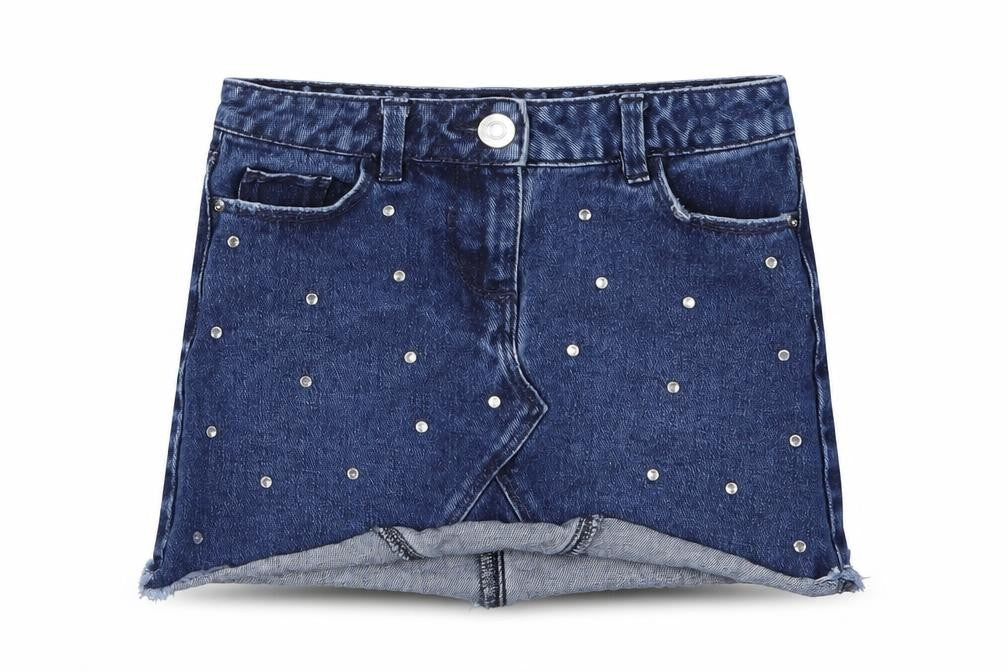 Matalan Girls Blue  Denim Mini Skirt Size 6 Years