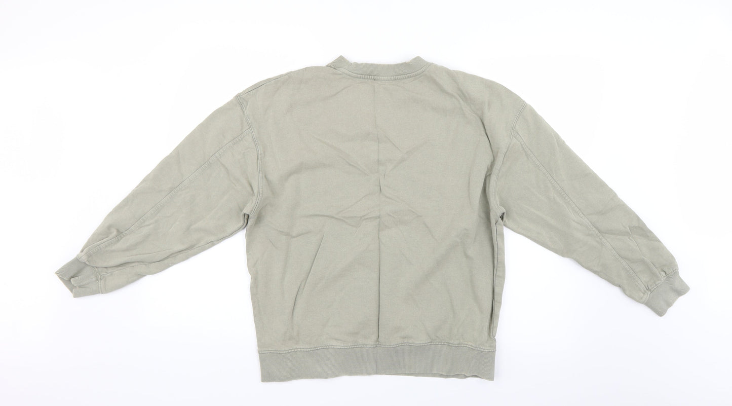 Zara Womens Green   Henley Jumper Size M