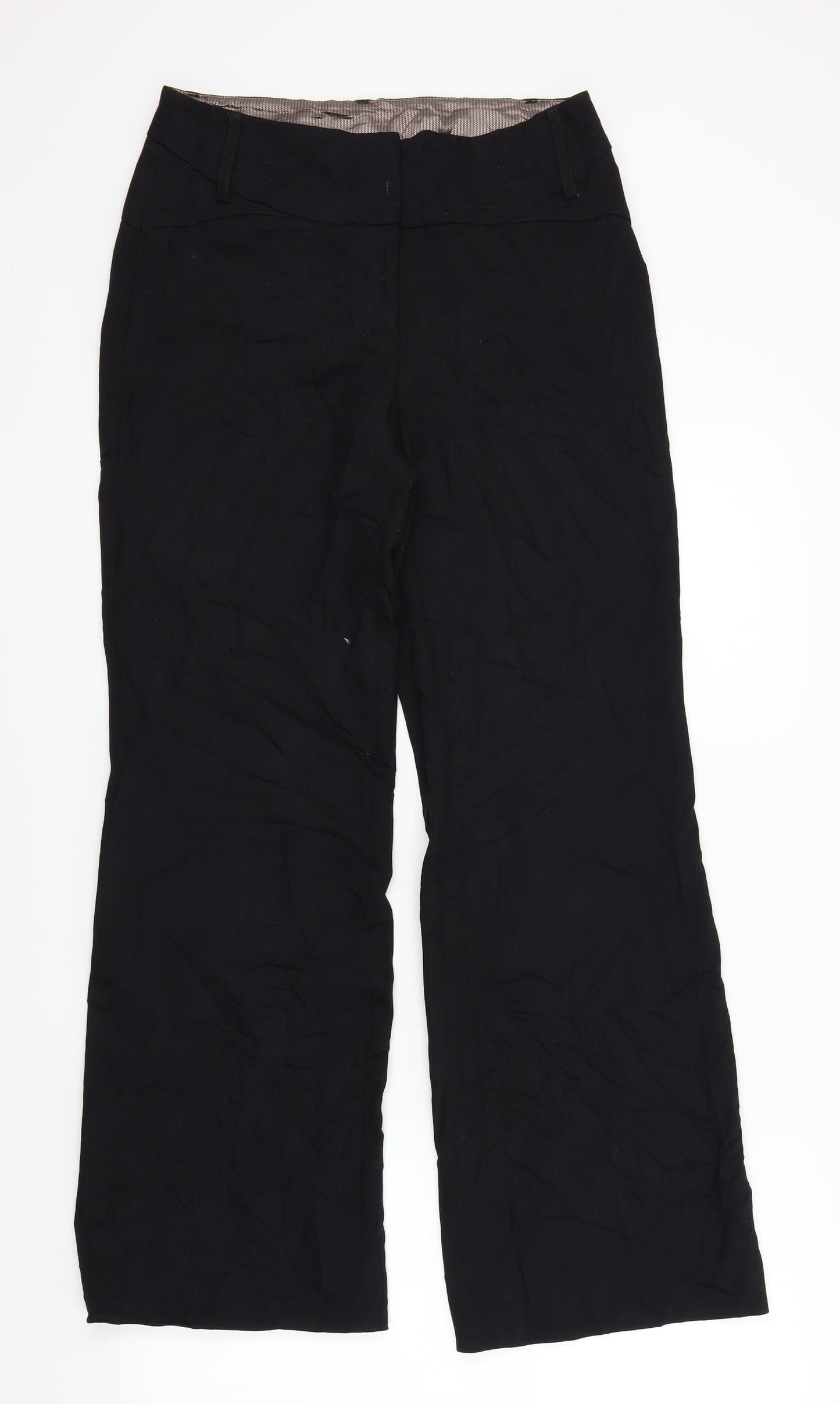 NEXT Womens Black   Trousers  Size 8 L29 in