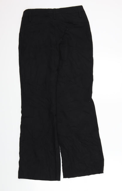 Next Womens Black   Trousers  Size 8 L29 in
