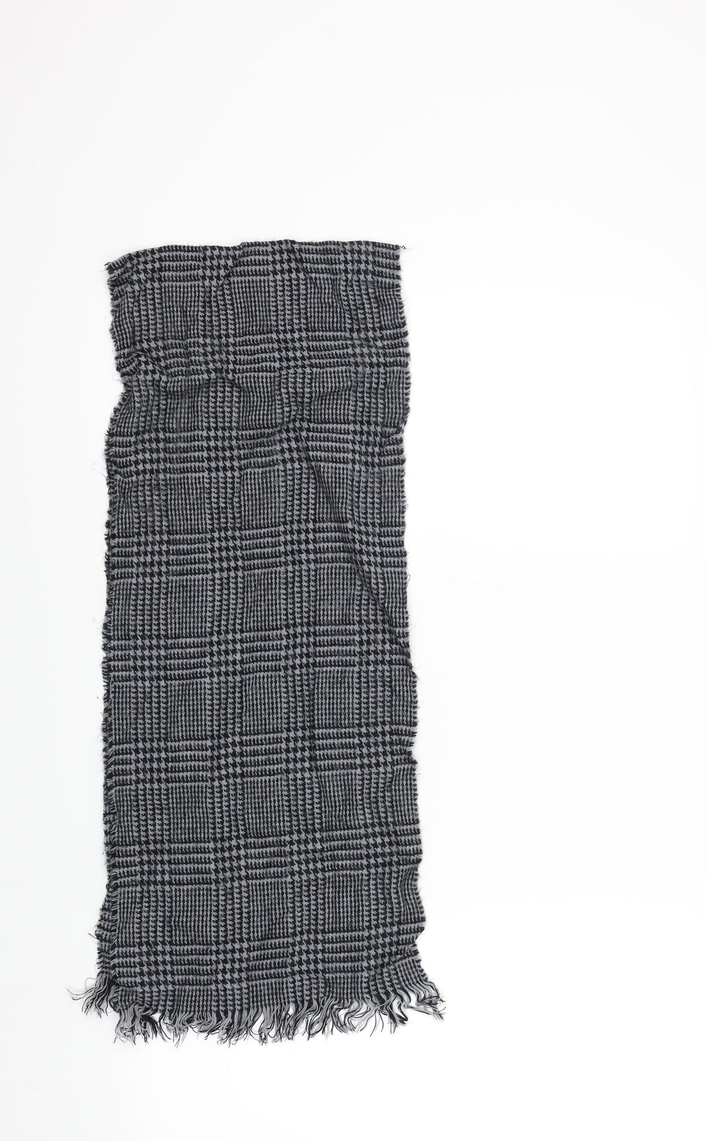 Preworn Mens Grey Plaids & Checks  Scarf  Size Regular