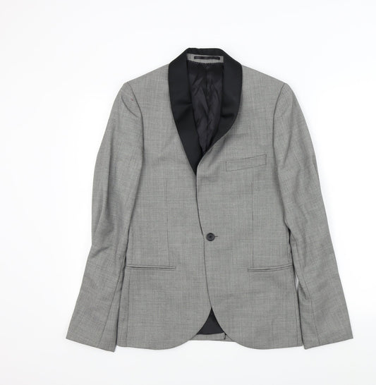 Topman Mens Grey   Jacket Blazer Size M