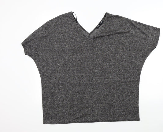 Select Womens Black   Basic T-Shirt Size L