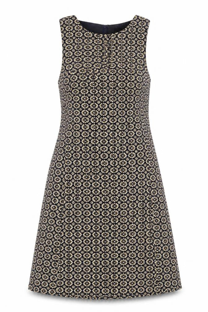 New Look Womens Black Floral  A-Line  Size 8