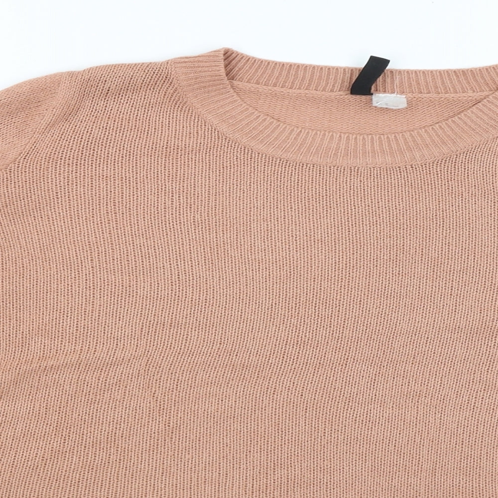 Divided Womens Pink   Pullover Jumper Size M