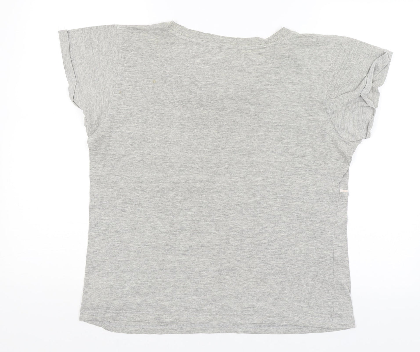 Love to Lounge Womens Grey Solid  Top Pyjama Top Size 12