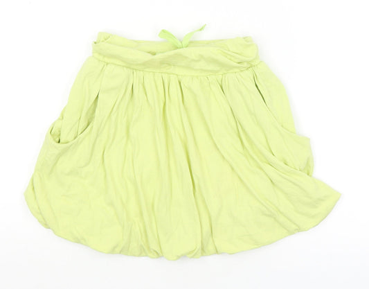 M&S Girls Yellow   A-Line Skirt Size 5-6 Years