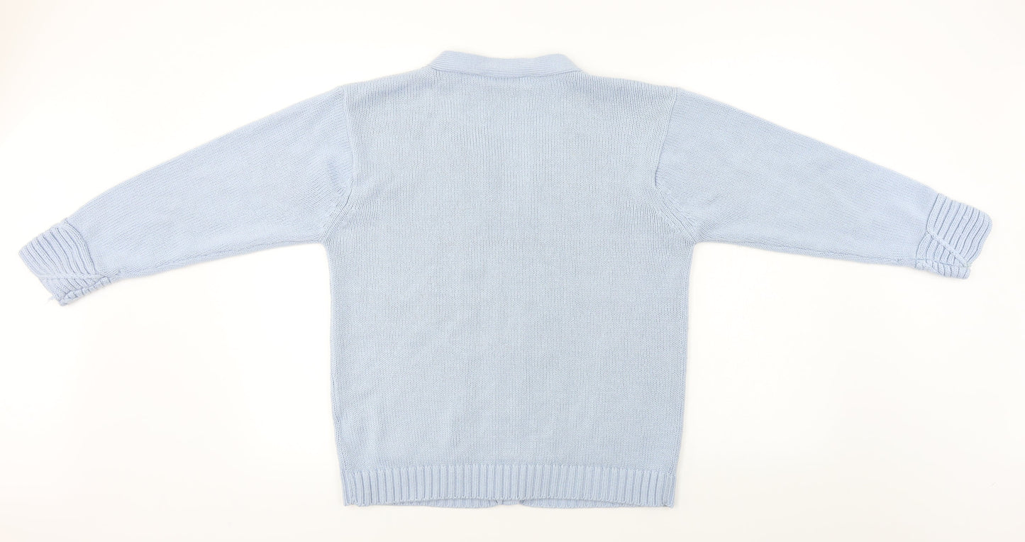 Donna Lewis  Womens Blue   Cardigan Jumper Size L