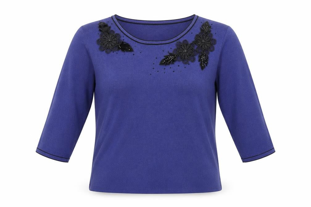 cashmia   Womens Blue   Basic T-Shirt Size M