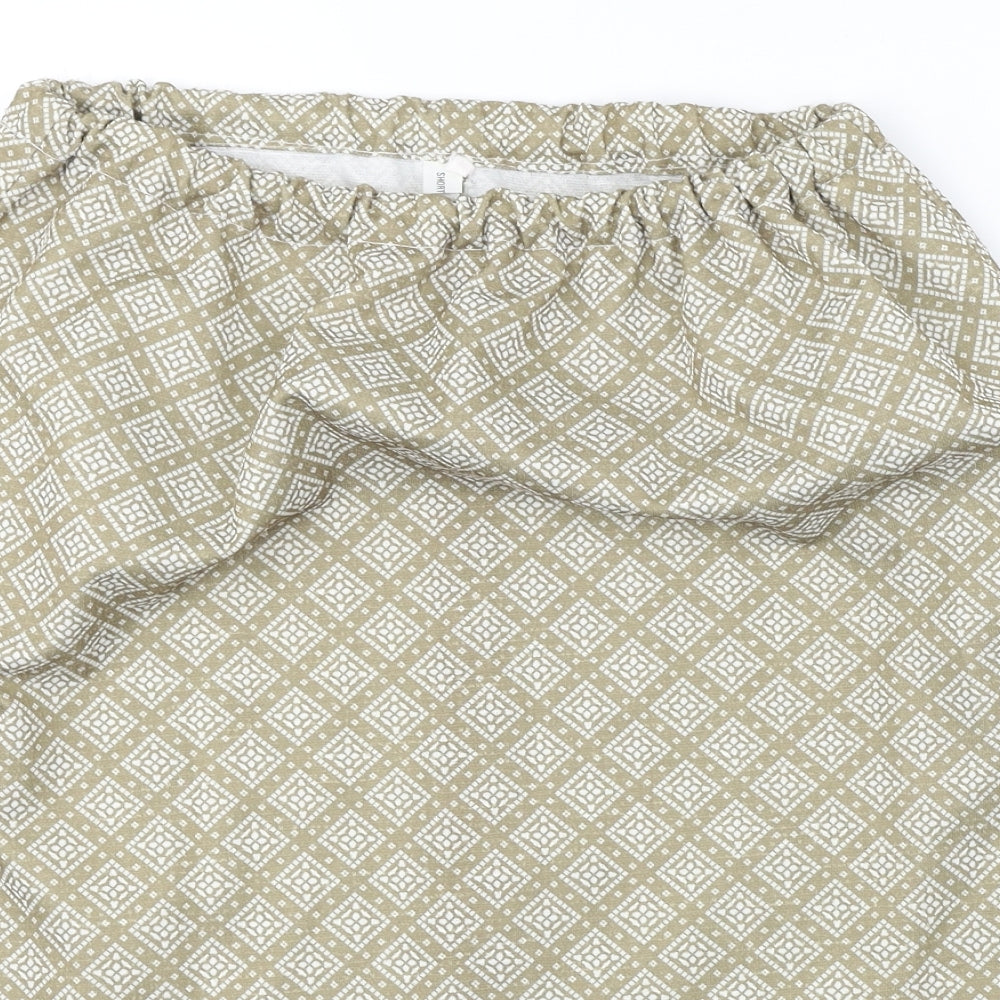Preworn  Womens Beige   A-Line Skirt Size 28 in