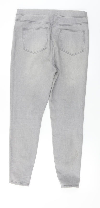 Back view of Papaya women’s grey trousers, size UK 12, 24-inch leg
