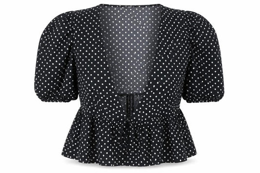 George  Womens Black Polka Dot  Cardigan Jumper Size 14