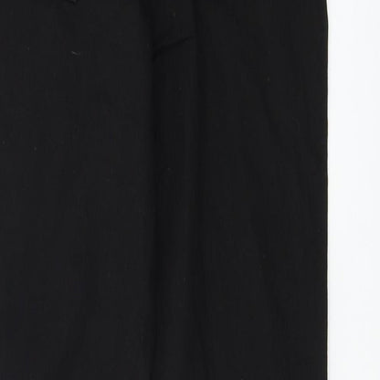 Brand and care label for denim co women’s black jegging trousers, size UK 10, 26-inch leg
