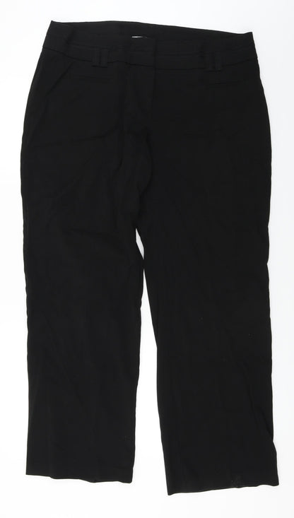 Yessica  Womens Black   Trousers  Size 38 in L28 in