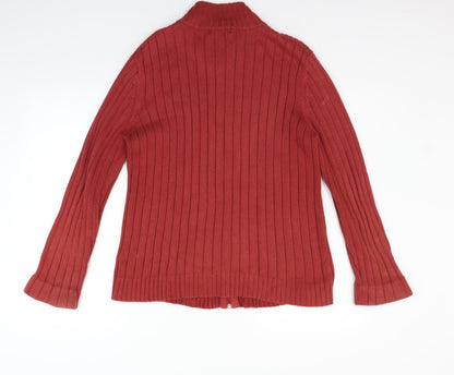 Back view of Maine New England women’s red jacket coat, size UK 16, - washable marks