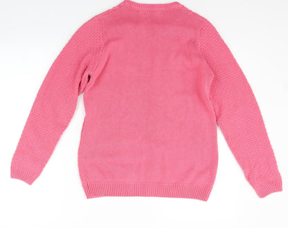 ISLE Essentials Womens Pink   Pullover Jumper Size S