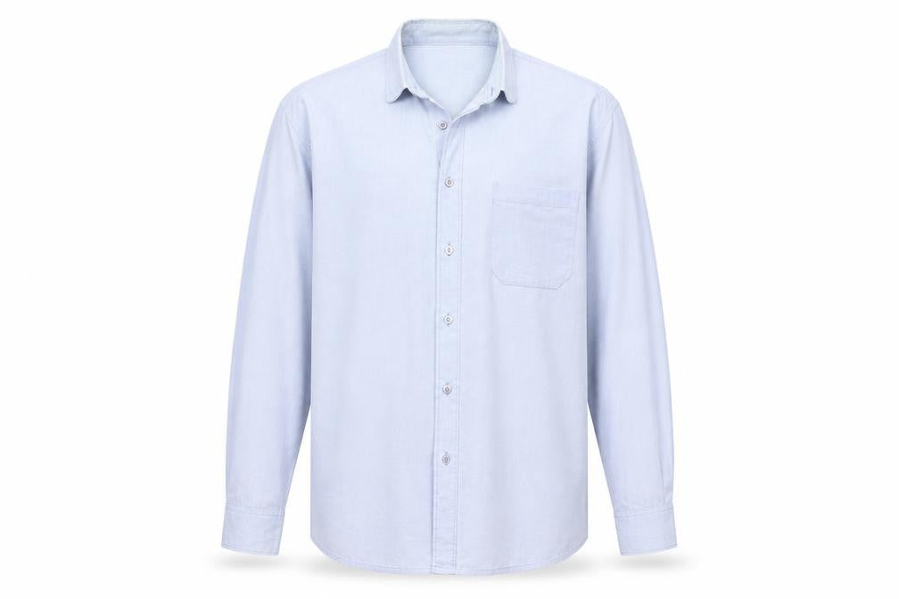 Jeremilio Mens Blue    Button-Up Size L