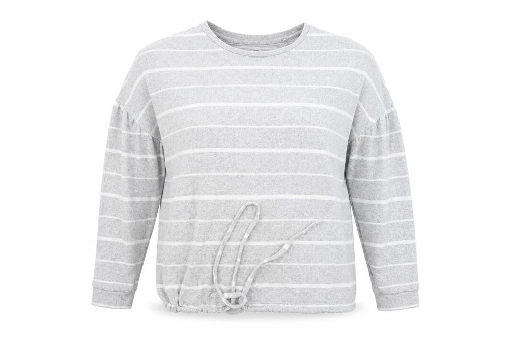 Nutmeg Womens Grey Striped  Pullover Jumper Size 6