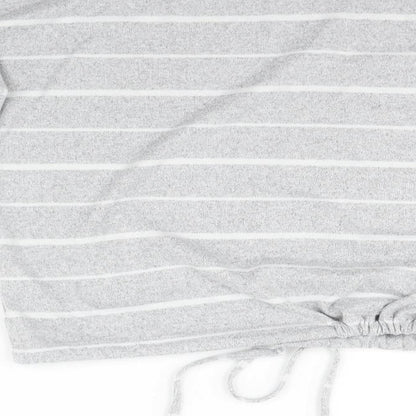 Nutmeg Womens Grey Striped  Pullover Jumper Size 6