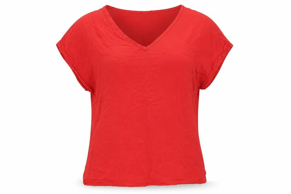 Atmosphere Womens Red   Basic T-Shirt Size 6