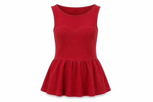 Front view of Miss Selfridge women’s purple fit & flare, size UK 4