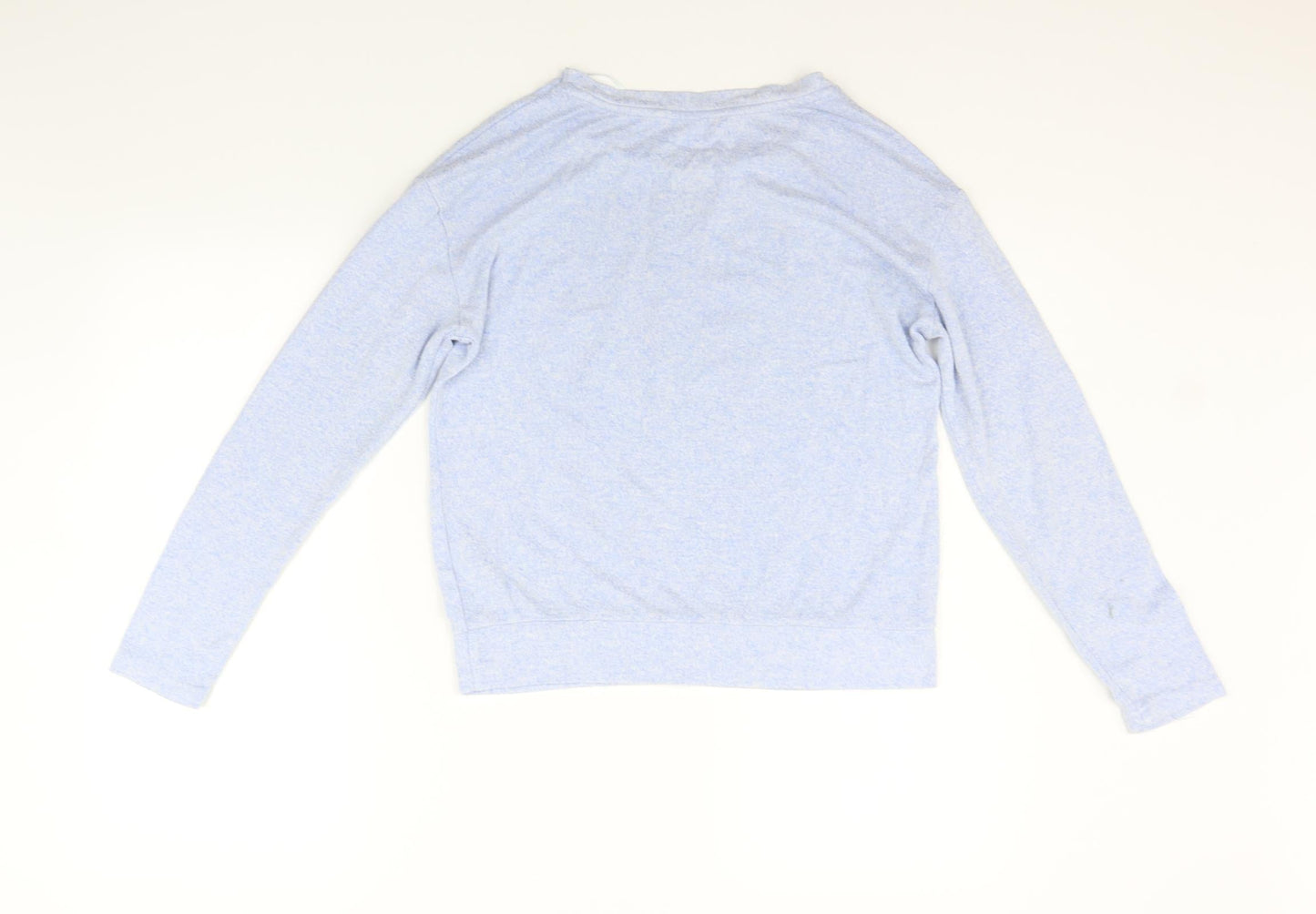 LOVE TO LOUNGE Womens Blue Solid  Top Pyjama Top Size XS
