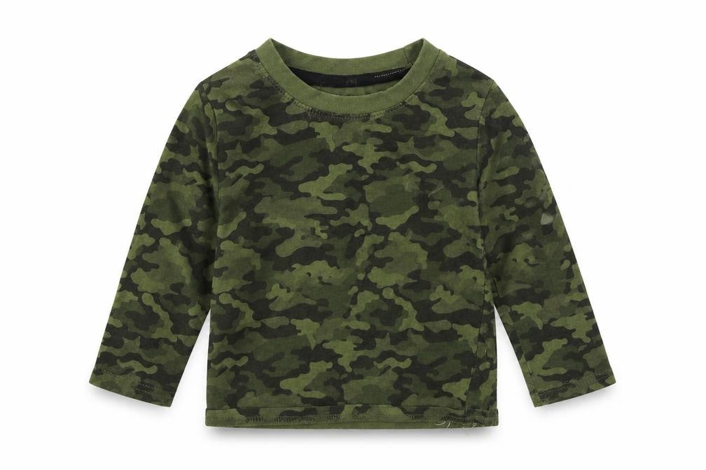 Primark Girls Green Geometric  Basic T-Shirt Size 12-18 Months