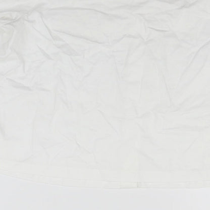 H&M Womens White   Basic Button-Up Size 8