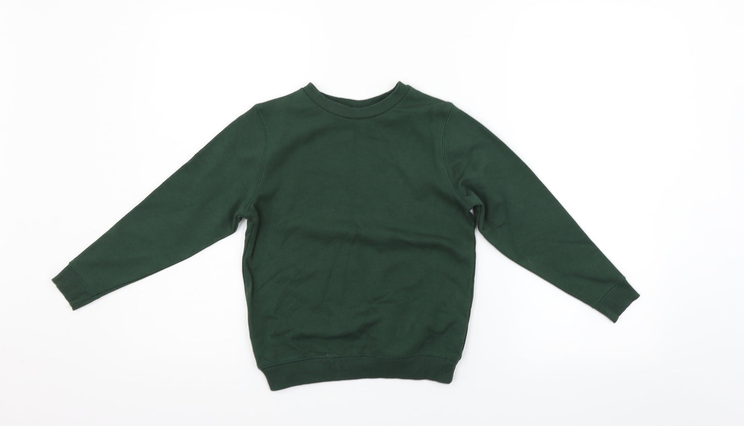TU Boys Green   Pullover Jumper Size 6 Years