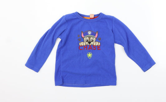 Nickleodeon Girls Blue   Pullover Jumper Size 3-4 Years