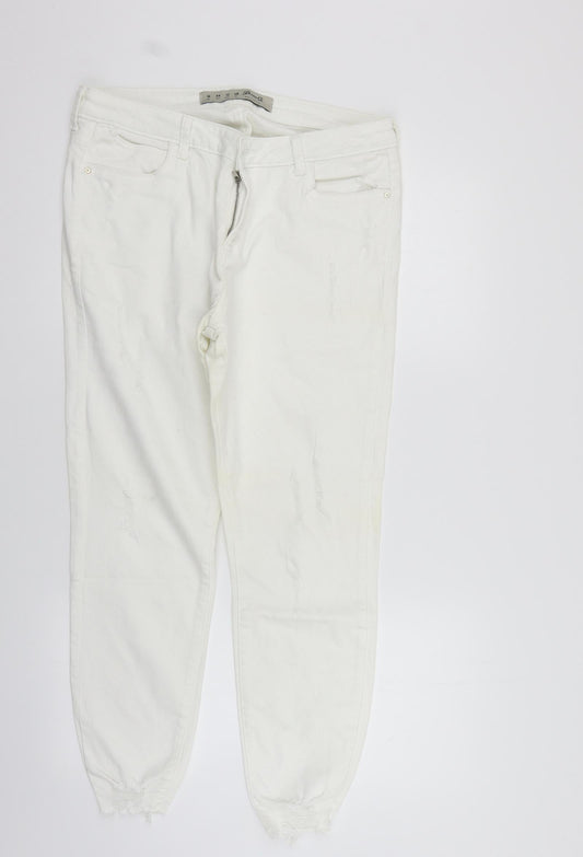 deniem & co Womens White   Trousers  Size 16 L27 in