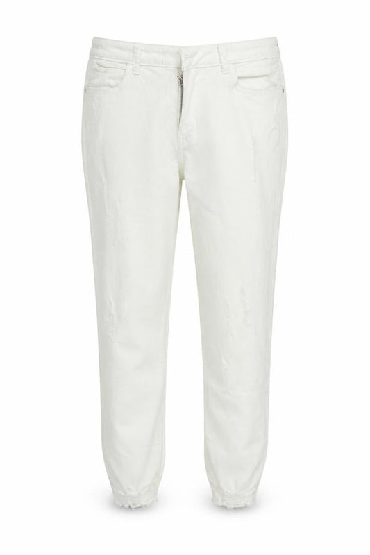 deniem & co Womens White   Trousers  Size 16 L27 in