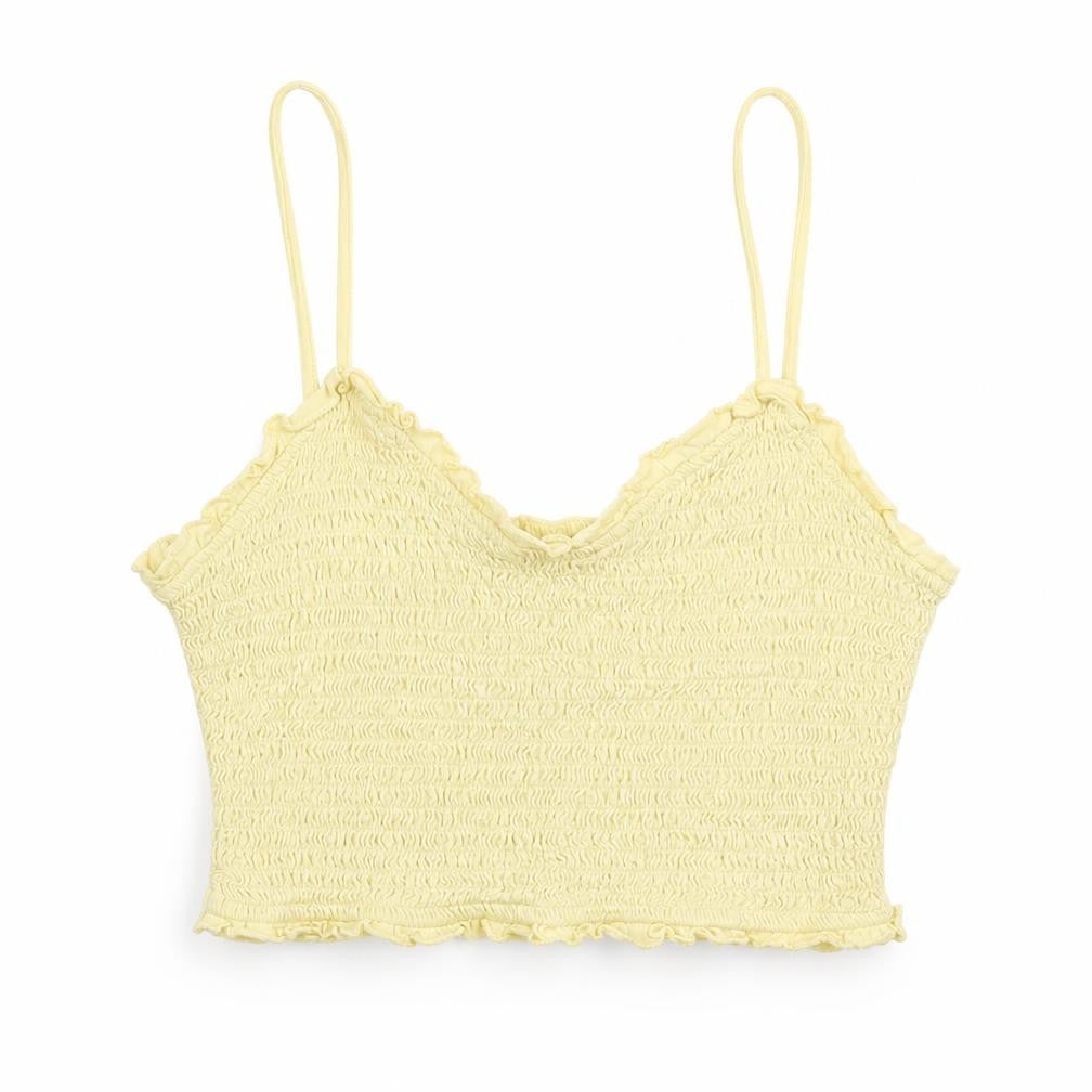 Primark Womens Yellow   Cropped Blouse Size S
