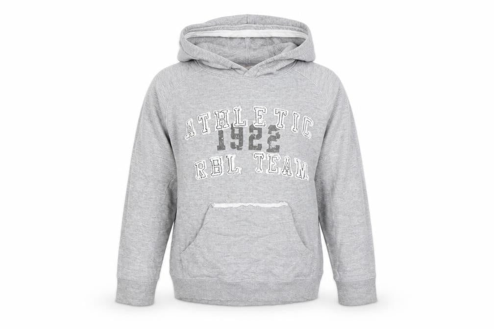 Rebel Boys Grey   Pullover Hoodie Size 6-7 Years