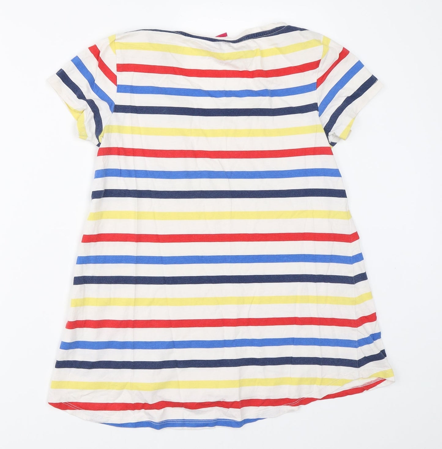 George Womens White Striped  Basic T-Shirt Size 6