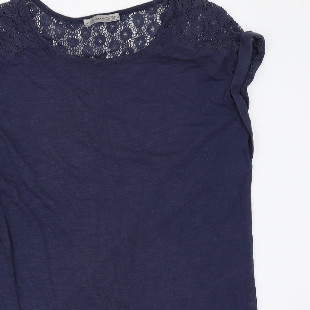 Atmosphere Womens Blue   Basic T-Shirt Size 10