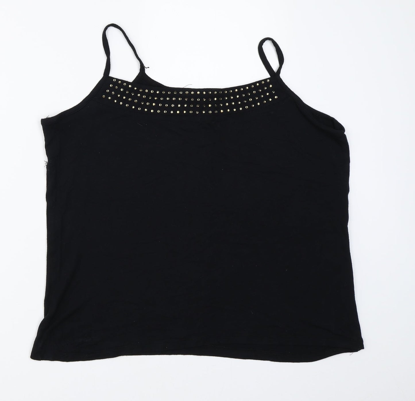 BM Womens Black   Camisole T-Shirt Size L