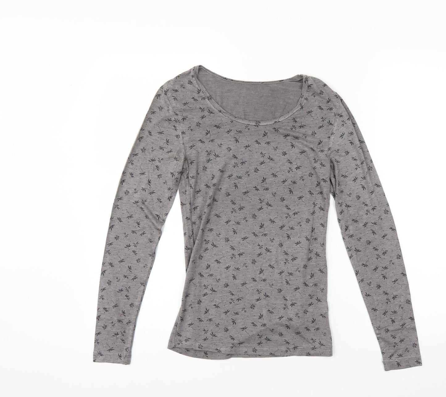marks Womens Brown Floral  Pullover Jumper Size 10