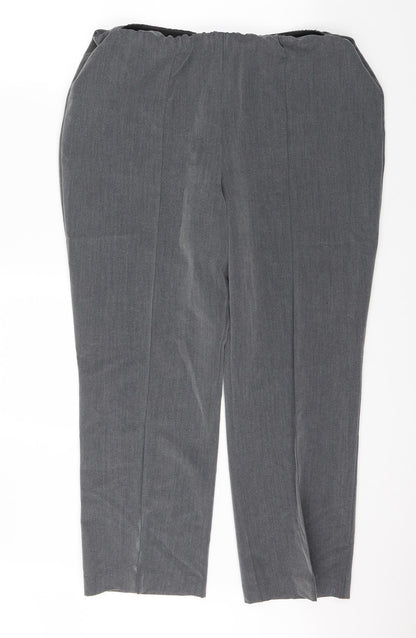Bonmarché Womens Grey Trousers Size 16 L25 in