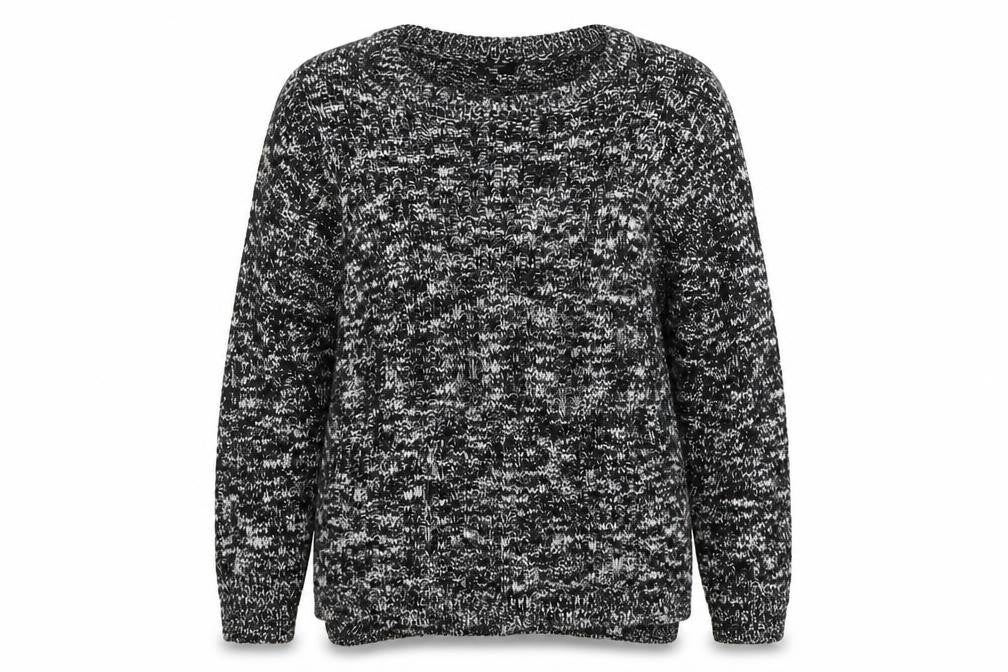 F&F Womens Black  Knit Pullover Jumper Size L