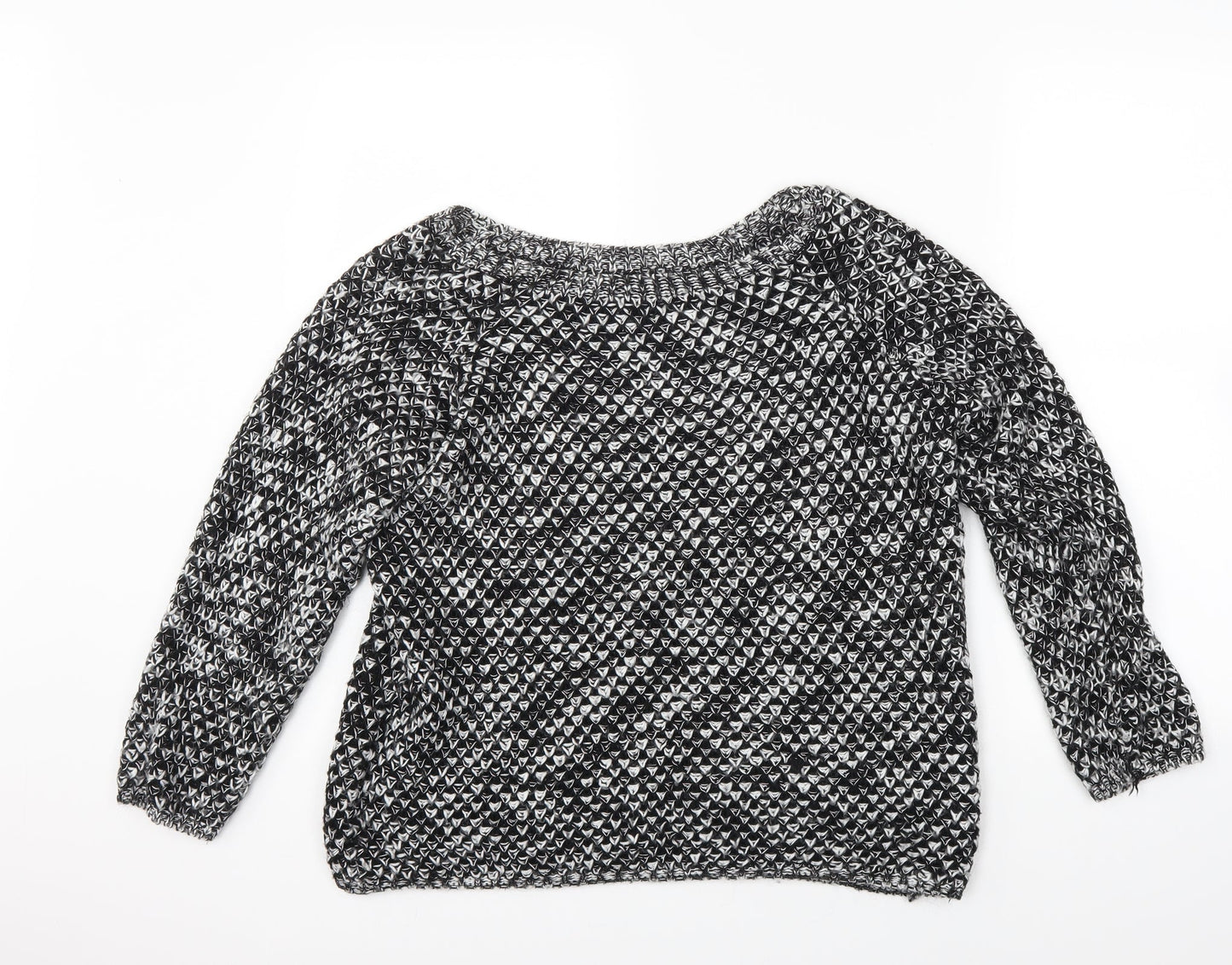 Preworn Womens Black  Knit Pullover Jumper Size M