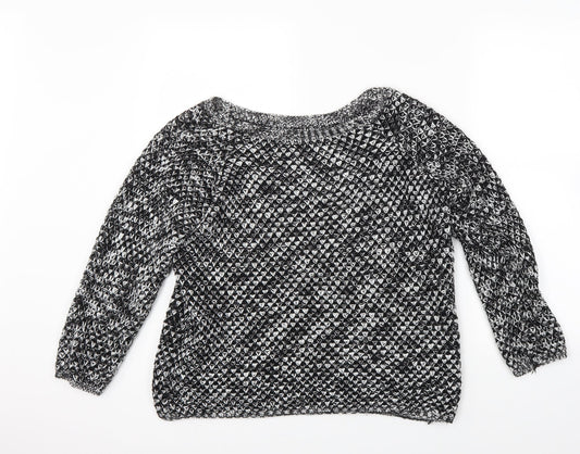 Preworn Womens Black  Knit Pullover Jumper Size M