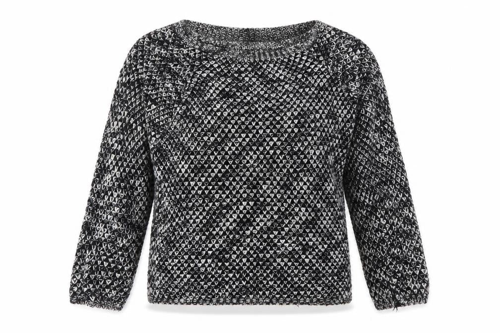 Preworn Womens Black  Knit Pullover Jumper Size M