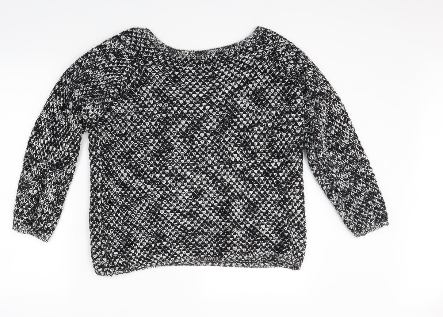Preworn Womens Black  Knit Pullover Jumper Size M