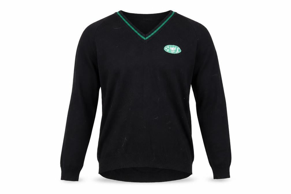 Performance Mens Black  Knit Pullover Jumper Size M