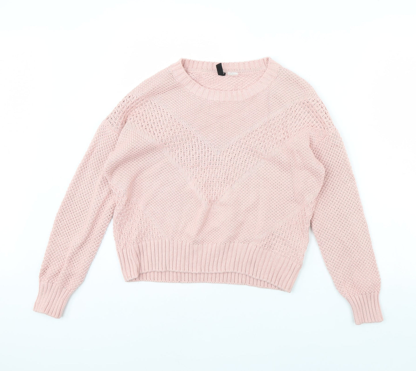 H&M Womens Pink   Pullover Jumper Size S