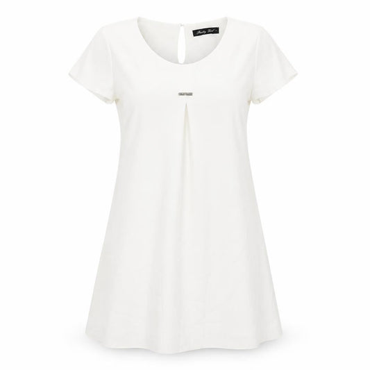 Pretty Girl Womens White  Rayon Sheath  Size L