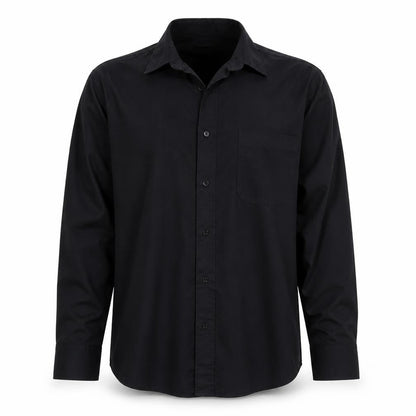 George Mens Black    Button-Up Size 15