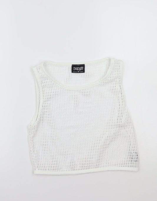 Hotmess Womens White   Basic T-Shirt Size XS