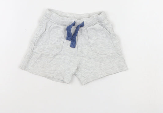 F&F Boys Grey   Cropped Trousers Size 6-9 Months  - shorts